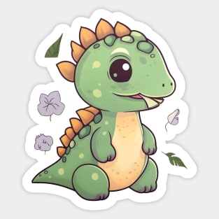 Cute Kawaii Dinosaur Sticker